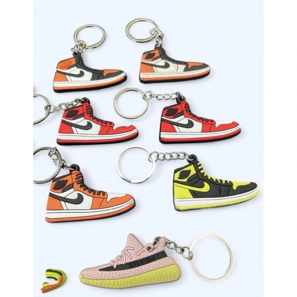 Jordan 1 and Yeezy 350 keychains Lot of 11 keychains